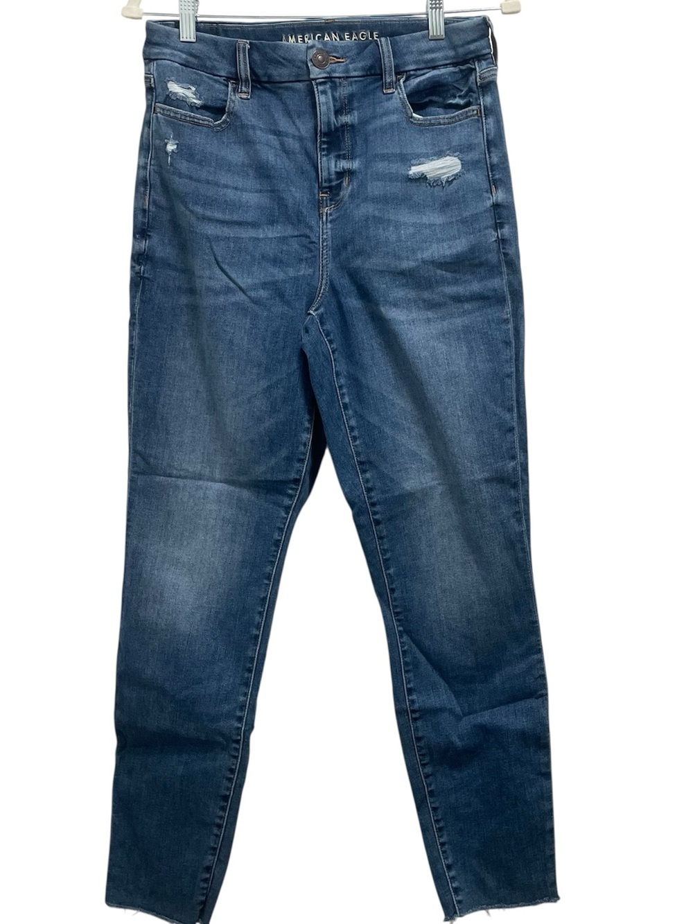 American Eagle Outfitters Next Level Stretch Distressed Skinny Jeans Size 10